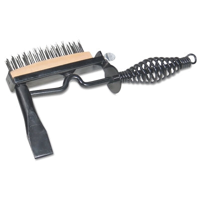 Chipping Hammer, 280 mm L, Chisel with Attached Brush, Spring Handle