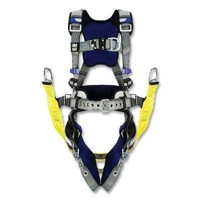 3M 1402116 ExoFit X200 Comfort Oil and Gas Climbing/Suspension Safety Harness, Back/Hip D-Rings, Medium, Tongue Buckle/Quick Connect