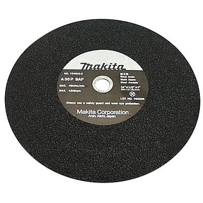 Ferrous Metal Abrasive Cut-Off Wheel, 16 in, 1 in Arbor, 36 Grit, 3380 rpm