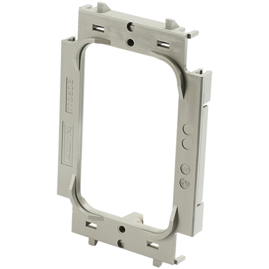Surface Raceway, T-70 Faceplate Bracket for Screw-on Faceplates