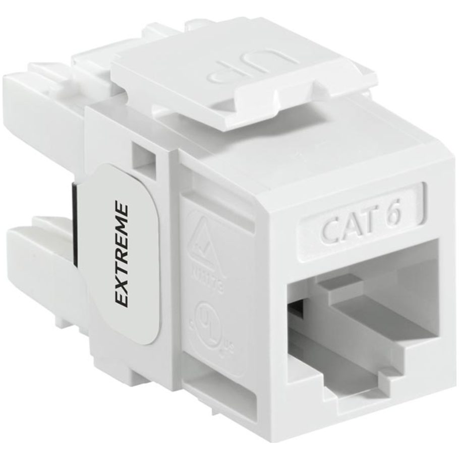 eXtreme Cat 6 QuickPort Connector, White