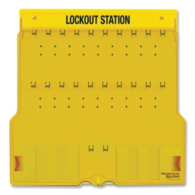 Safety Series Lockout Stations with Key Registration Card, 22in, Unfilled, 20-Lk