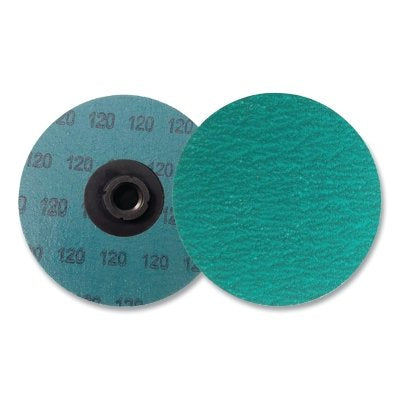 Metal Hub Style Blending Disc, Zirconia Alumina, 3 in dia, 120 grit