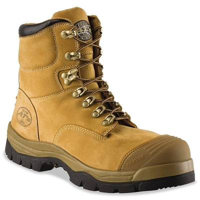 General Purpose Leather Work Boots, Men's 11, Leather, Wheat