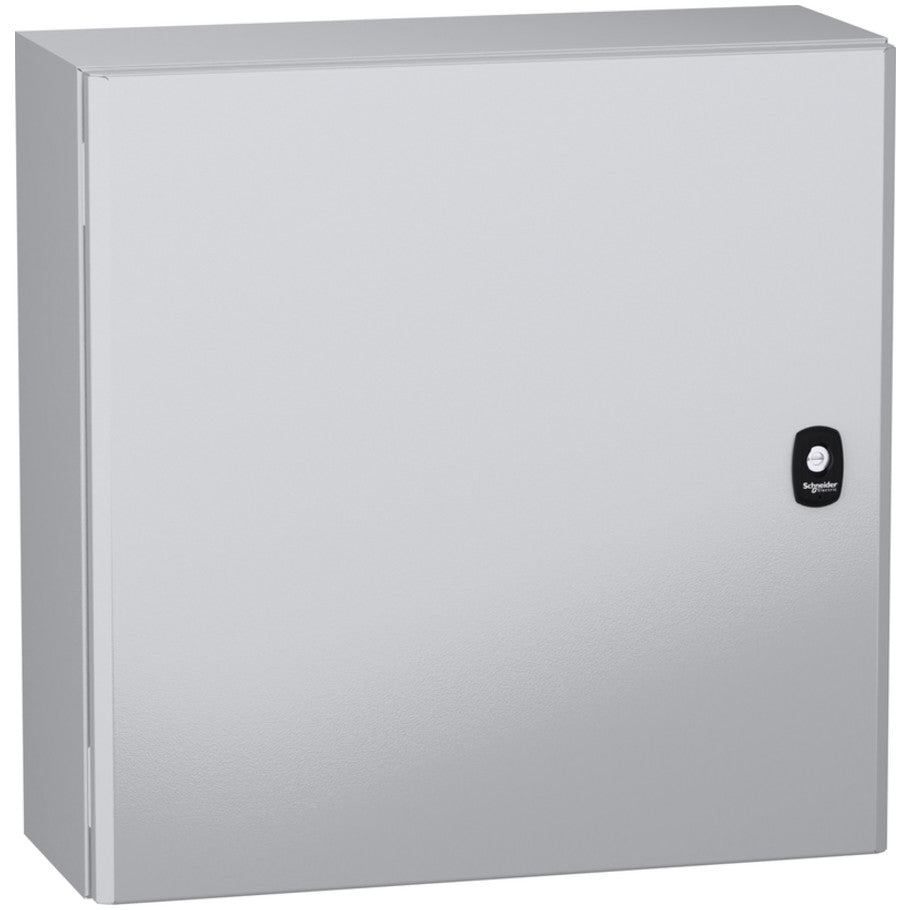 Wall mounted steel enclosure, PanelSeT S3DC, plain door, without plain chasis, 500x500x200mm, IP66, IK10