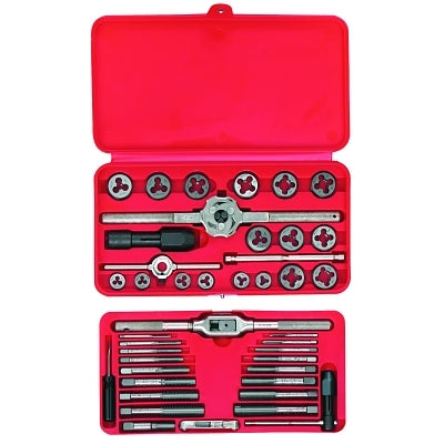 41-Pc Machine Screw/Fractional Tap and Hex Die Set