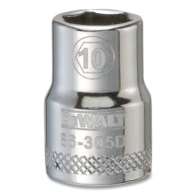 Socket, 3/8 in Drive, 10 mm Opening, 6-point, Standard