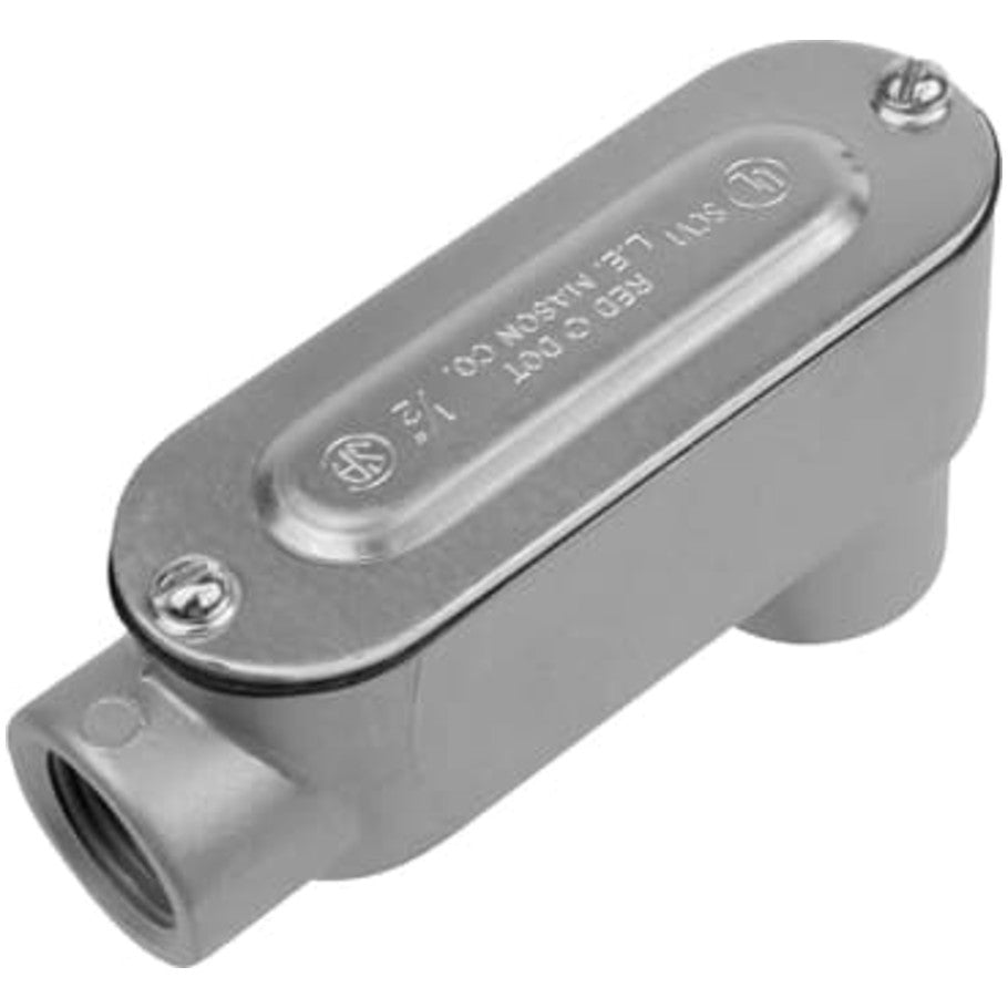 Red Dot D-PAK Copper-Free Aluminum Die Cast Series A Type LB Threaded Rigid/IMC Conduit Body With Cover, 3/4 Inch