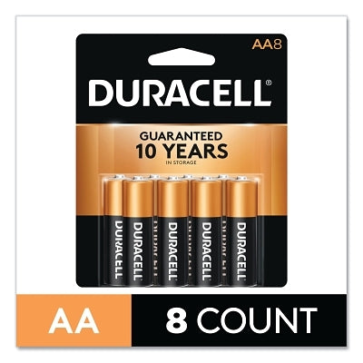 CopperTop Alkaline Battery, 1.5V, AA, 8/PK