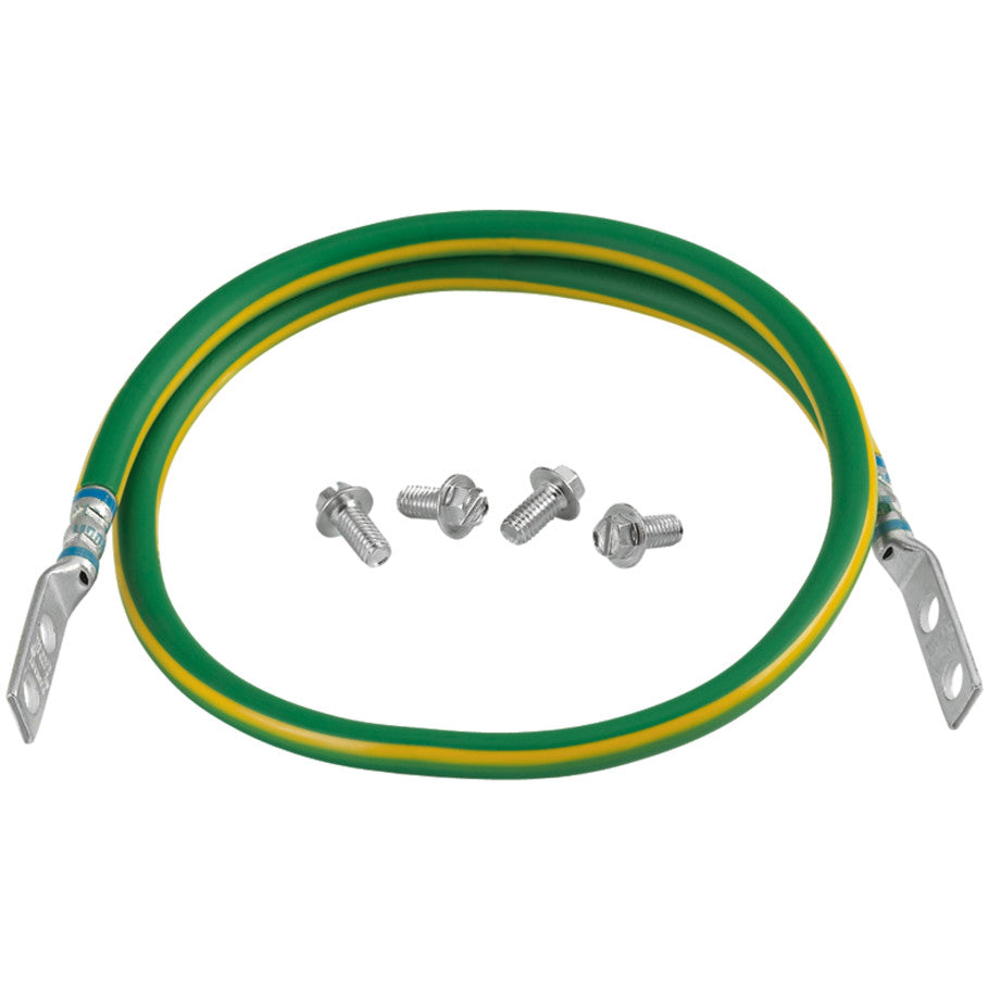 Cable Bracket Jumper, 2-Hole, Straight, 6 AWG, 8 in. Length