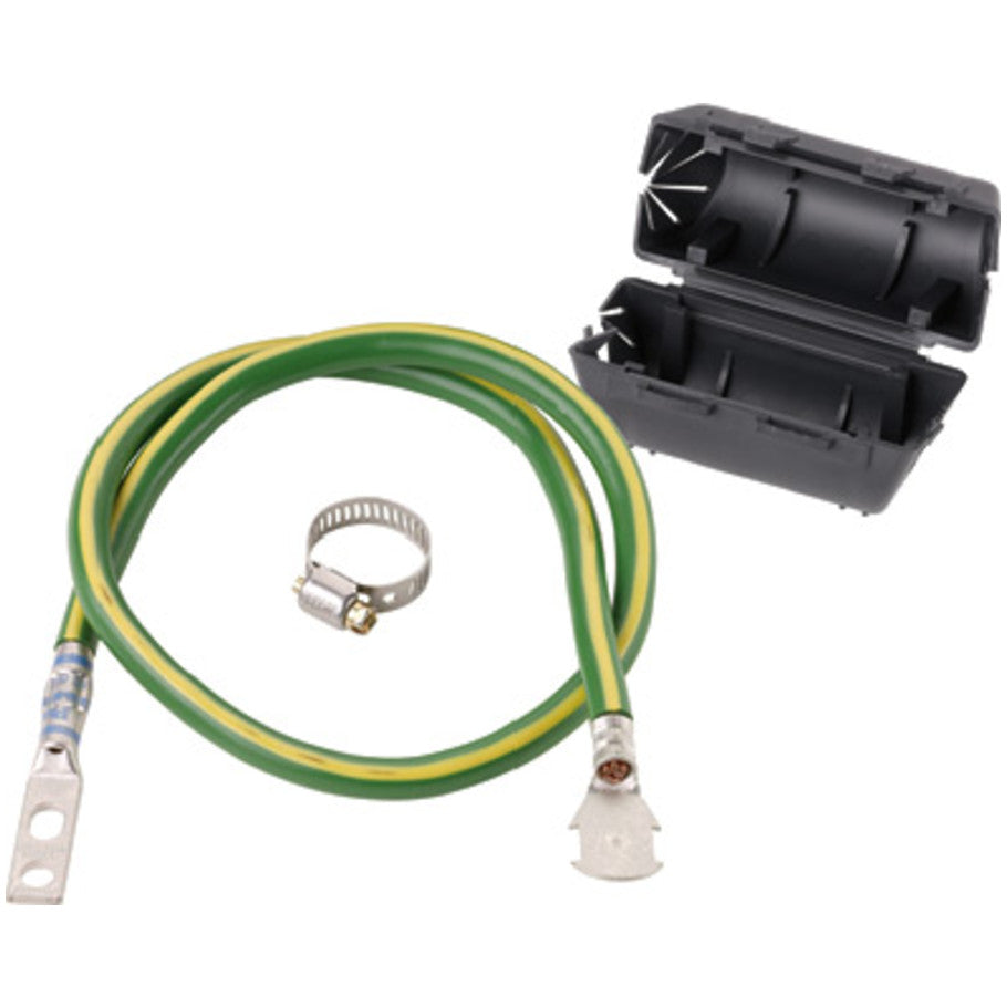 Armored Cable Grounding Kit, Straight, 24 in. L, Green/Yellow