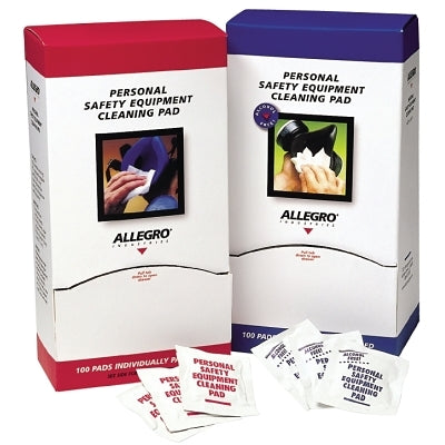 Personal Safety Equipment Cleaning Pads, Alcohol-free, 5 in x 8 in, White