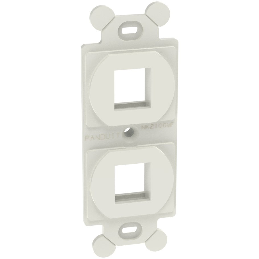 NetKey Module Frame Faceplate, 2-Port, Off White
