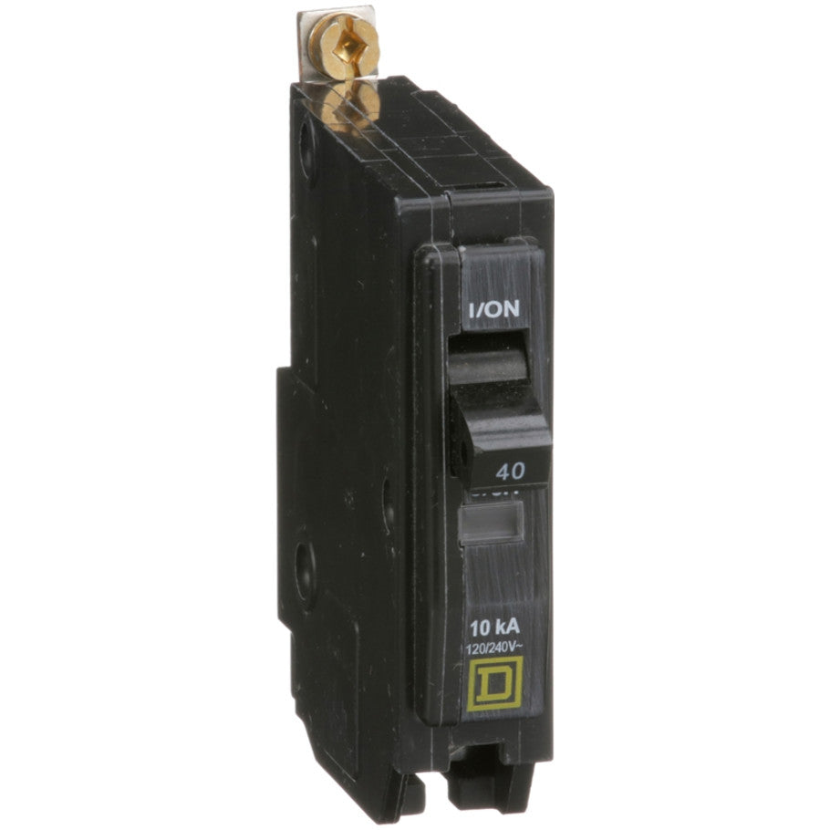 QOB Miniature Circuit Breaker, Bolt On, 1 Pole, 40A, 120/240V, 10kA