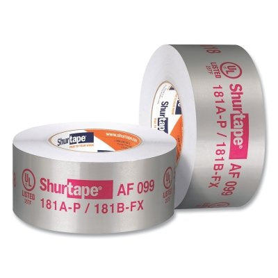 AF 099 Printed Aluminum Foil Tapes, 60 yd L, 2.5 in W, UL 181A-P/B-FX listed