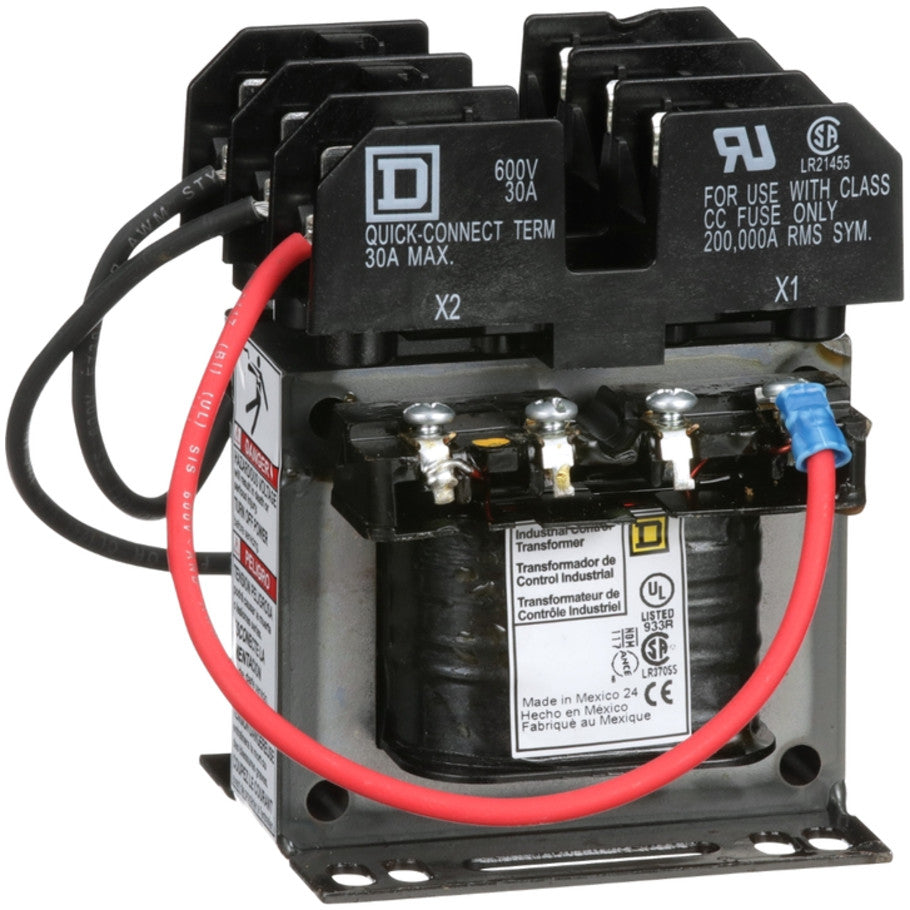 Type TF Industrial Control Transformer, 1-Phase, 208/230/460 Vac Primary, 115 Vac Secondary, 50VA