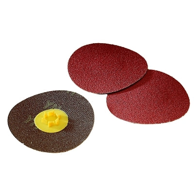 Roloc Discs 963G, Ceramic/Regular Alumina Mix, 1 in Dia., 80 Grit