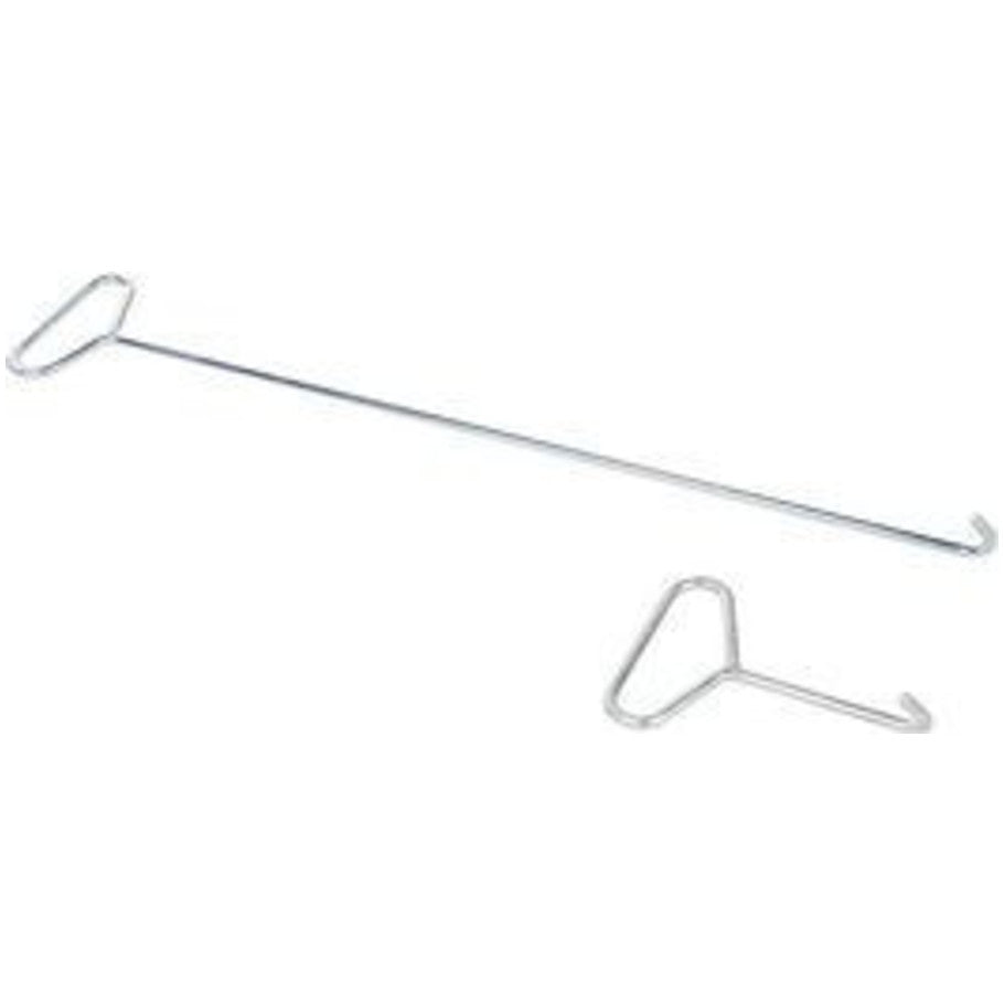 Quazite Short Cover, Hook, Electroplated Steel, Compatible with Underground Enclosure Covers, 27 in. L