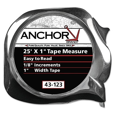 Easy to Read Tape Measure, 1 in x 25 ft, Orange