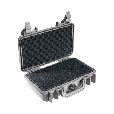 Protector Case Series Small Case, 1170 WF/WL, 0.12 ft, 10.54 in L x 6.04 in W x 3.16 in H Interior, Silver