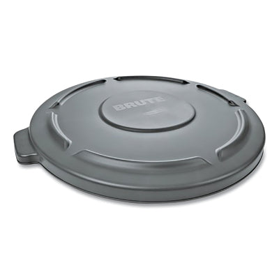 BRUTE Round Container Lid, for 2643 44-gal Waste Containers, 24-1/2 in dia, Gray