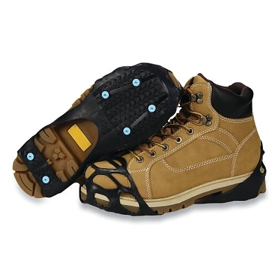 Industrial Ice + Snow All Purpose Traction Aid, Large, Rubber, Ice Diamond Spikes, Black