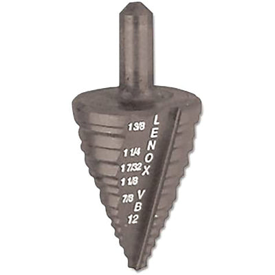 Vari-Bit Step Drill Bits, #12, 7/8 in to 1-3/8 in Cutting Diameter, 5 Steps