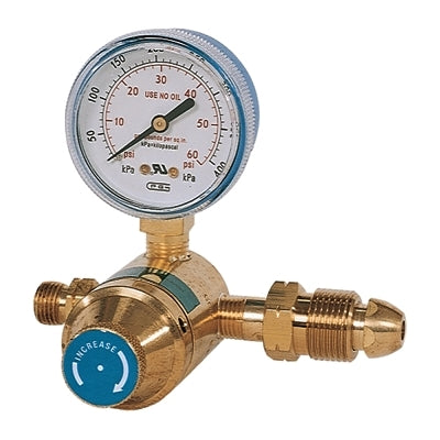 High Pressure Propane Regulator, 0 to 60 psi, POL Inlet, LH Hose Outlet