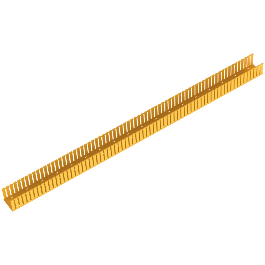 Fiber-Duct Slotted Wiring Channel, yellow