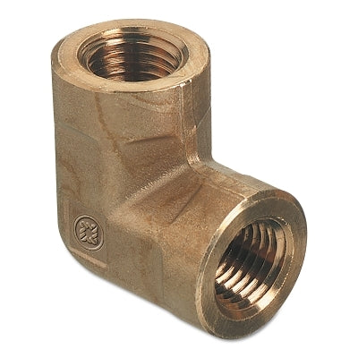 Pipe Thread Elbows, Connector, 1,000 PSIG, Brass, 1/4 in (NPT)