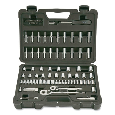 Mechanic's Tools Set, 85-Pc, 1/4 in and 3/8 in Drive, 6-point, SAE