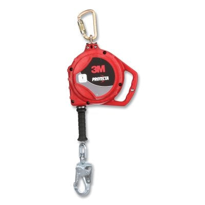 3M 3590034 Self-Retracting Cable Lifeline, Galvanized Steel Cable, 20 ft L, Swivel Snap Hook