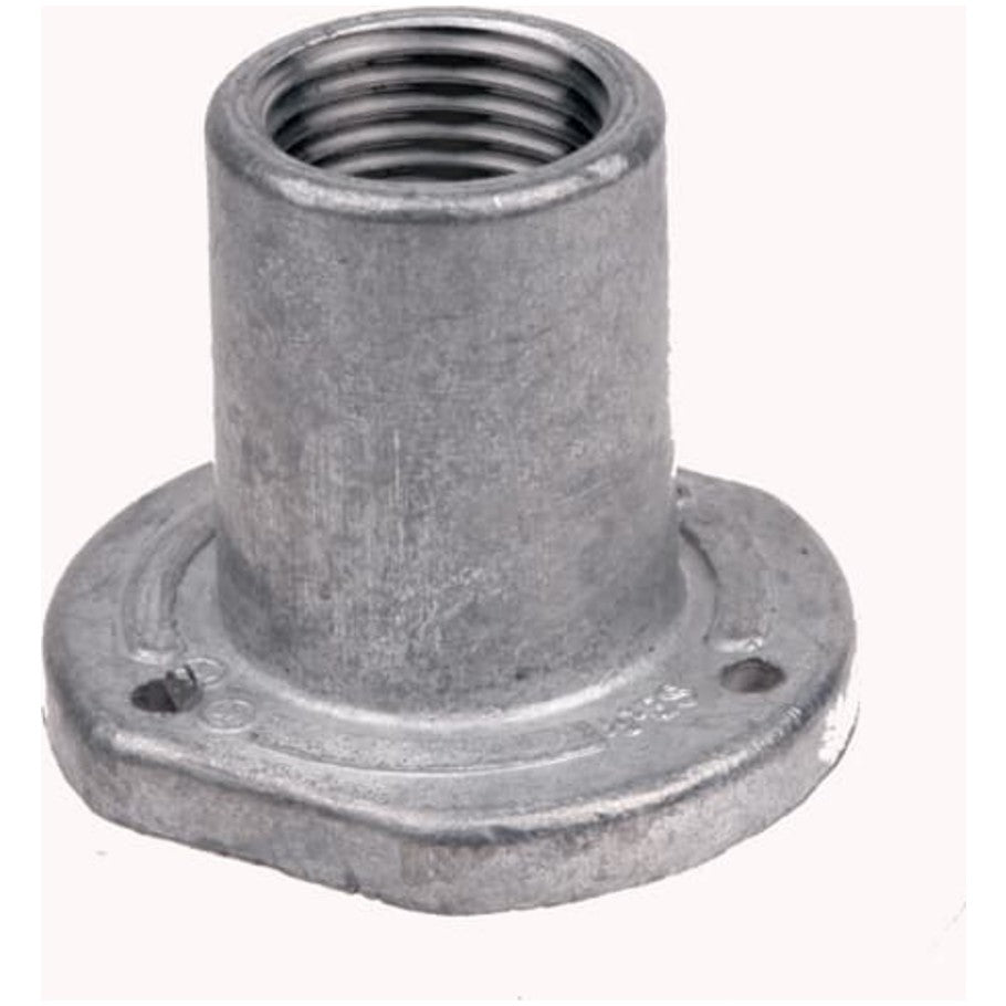 Red  8226;Dot Slab Insert, Die Cast Aluminum, Straight, Rigid/IMC Conduit, 1 in.
