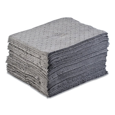Universal Sorbent Pad, Heavyweight, Absorbs 20.5 gal, 15 in x 17 in, 100 Sheets