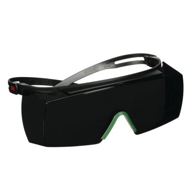 3M SF3750AS-BLK SecureFit 3700 Series Safety Glasses, Over-The-Glass, PC, Anti-Scratch, Gray 5.0 IR, PC Black Frame