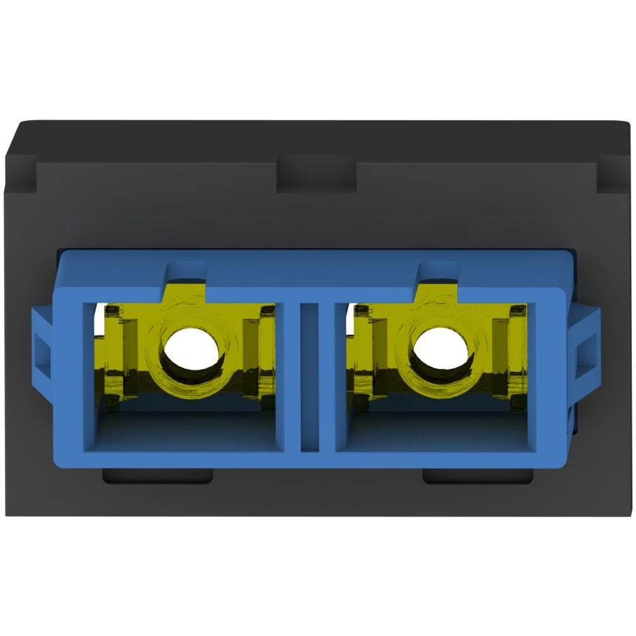 Mini-Com, Adapter Module, Zirconia Ceramic, SC, Blue/Black