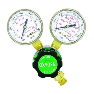 Single Stage Regulators, Oxygen, CGA 540 Rear, 4,000 psi inlet