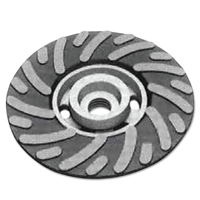 Smooth Bore Backing Pad, 11,000 rpm, 4 1/2 in x 5/8 in, Medium