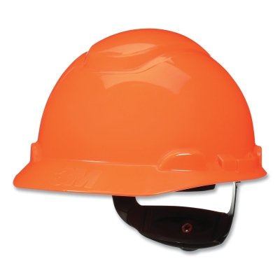 3M H-707SFR-UV SecureFit Pressure Diffusion Ratchet Suspension w/UVicator Hard Hats and Caps, Cap, Hi-Vis Orange