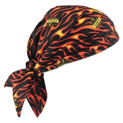Chill-Its 6700 Evaporative Cooling Bandana, Headband, 36.5 in L, Flames
