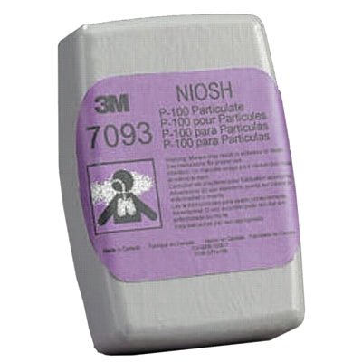 3M 7093 Particulate Filter 7093, P100, Oil and Non-Oil Particles, Magenta