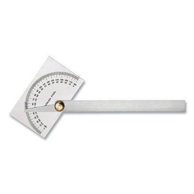 Stainless Steel Protractor, 6 in L