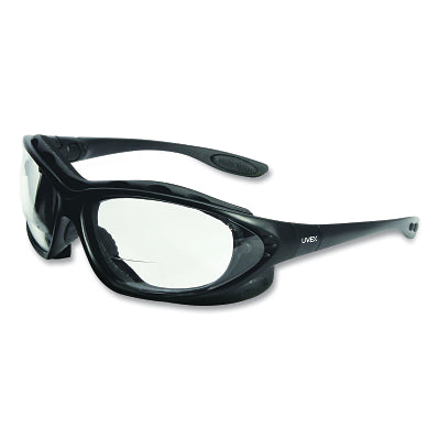Seismic Reading Magnifier Sealed Eyewear, Clear Lens, Anti-Fog, Black Frame