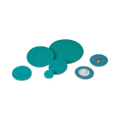 Quick Change Zirconia Pro 2-Ply Disc, 2 in dia, 80 Grit, TR, Die Q200P, 20,000 RPM
