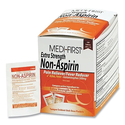 Extra Strength Non-Aspirin Pain Reliever, Unflavored, Acetaminophen