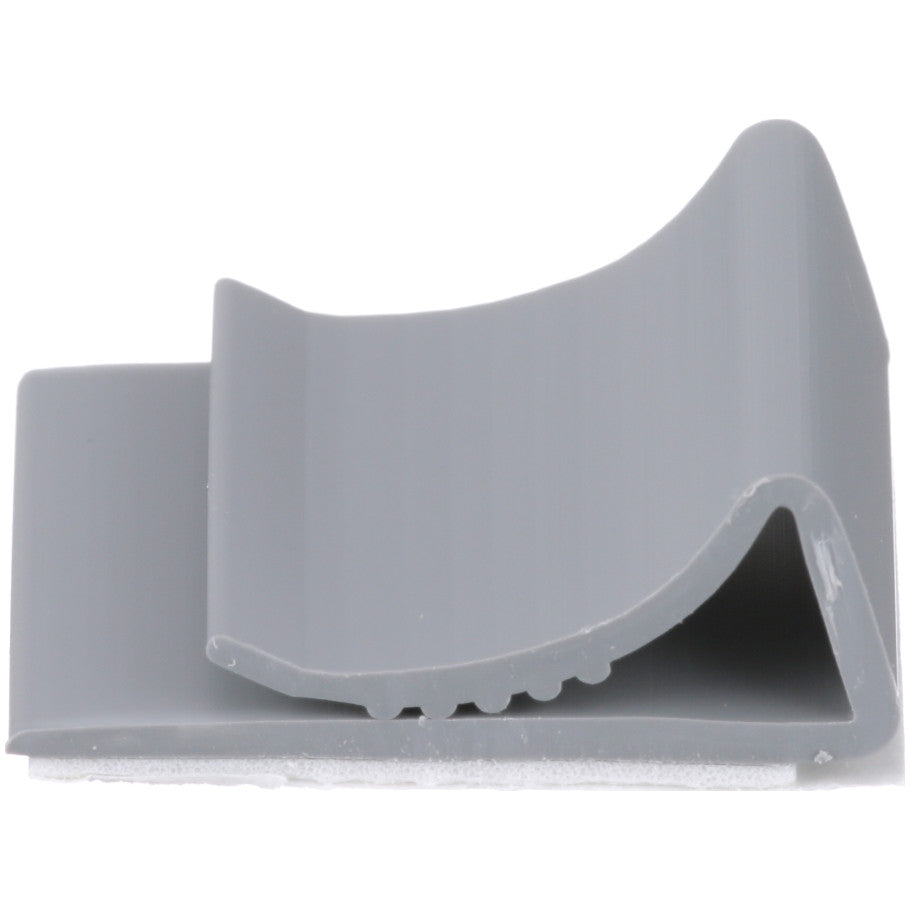 Cable Support, PVC, Gray, Rubber Adhesive Tape, 0.5 lb. Load Rating, 500 per Package, 1 x 1.09 x 0.38 in, 1 in L, 1.09 in. W