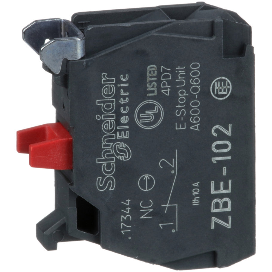 Harmony XB4 XB5 Block, Screw-Clamp Terminals, 1NC