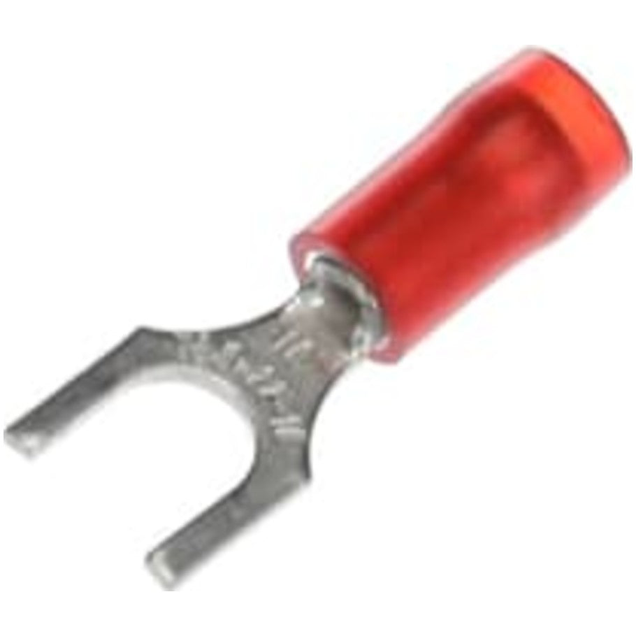 Sta-Kon RA Series Nylon-Insulated Fork Terminal, 22-16 AWG,  10