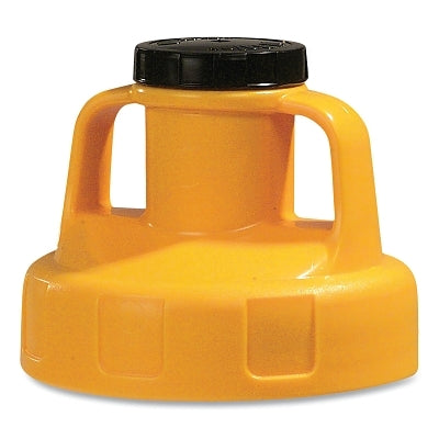 Multi-Purpose Utility Lid, 2 in dia, Oil Safe, Yellow, Engineering Plastic