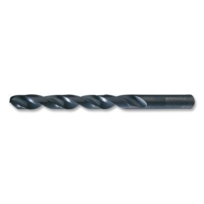 1801 Heavy-Duty Black Oxide Jobber-Length Drill Bit, 0.1875 in dia Cutting, 3.5 OAL, 3/16 in